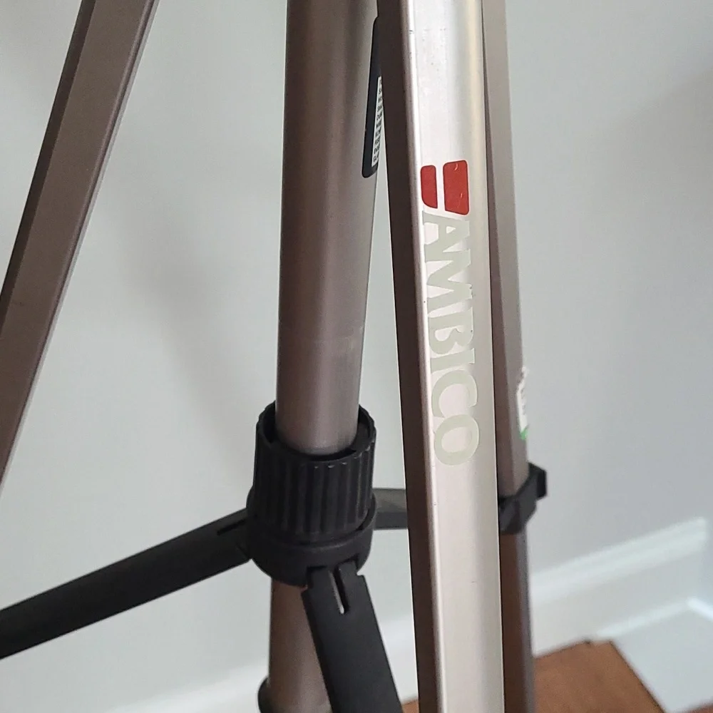 Ambico Tripod with Extendable Legs and Pan-and-Tilt Head for Cameras